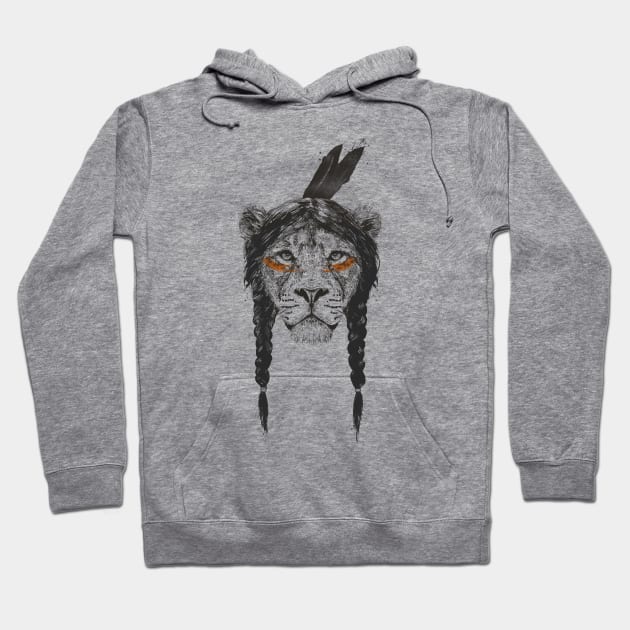 Warrior lion Hoodie by soltib